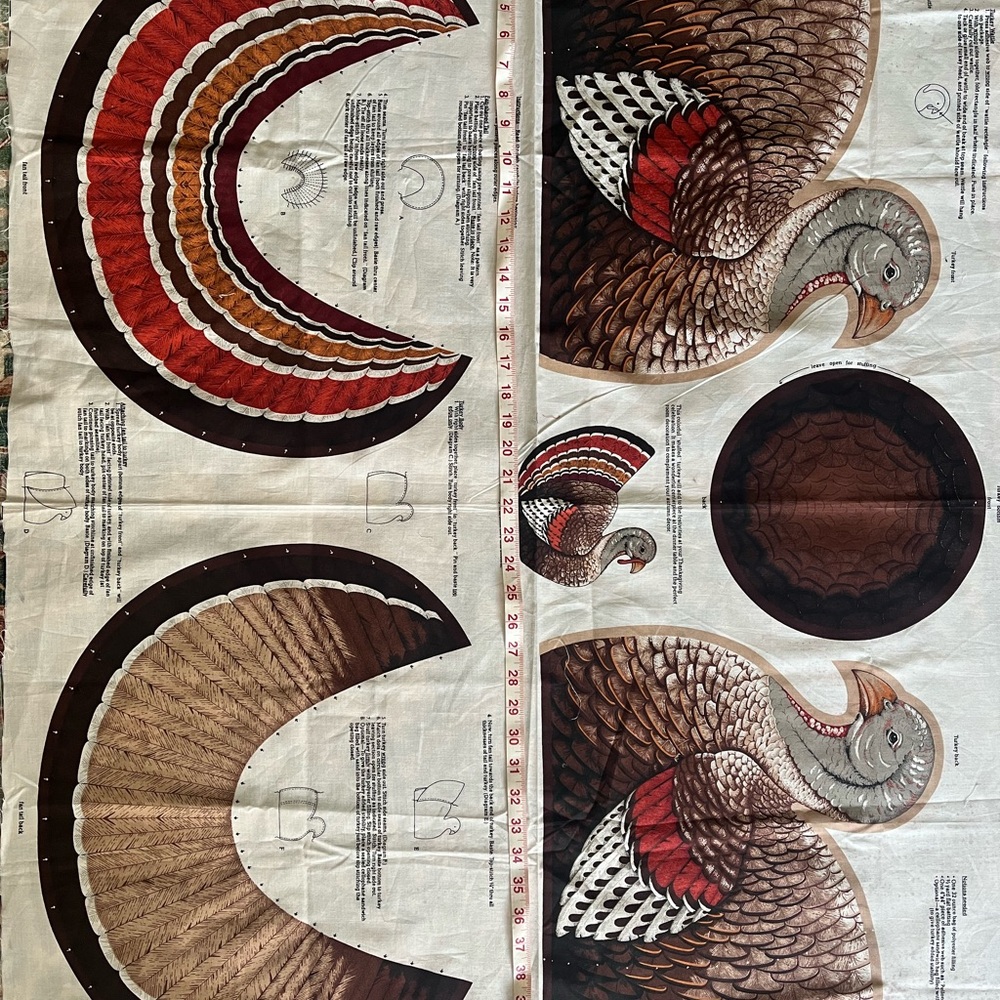 Turkey Fabric Panel vintage